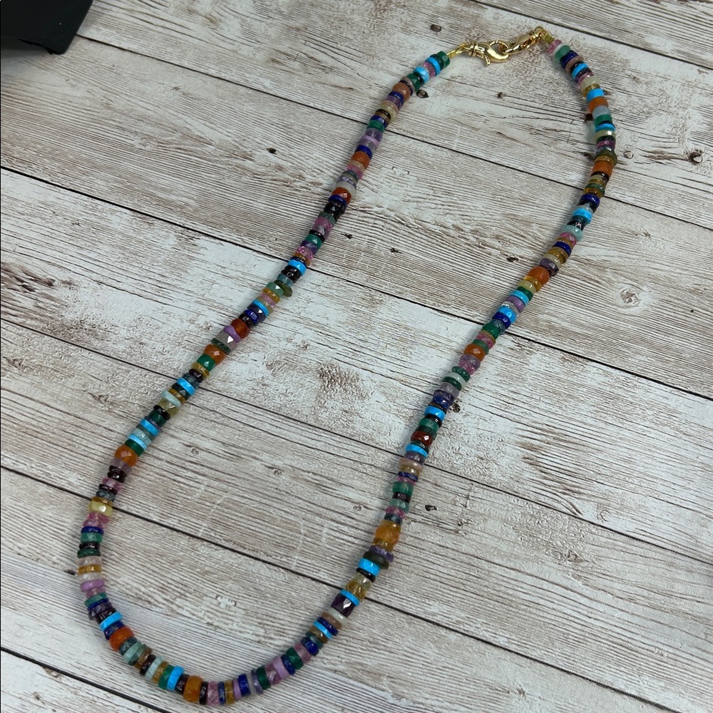 Multi Gemstone Beaded Necklace - image 4